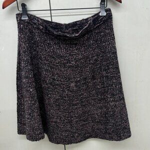 Adrienne Vittadini Mini Skirt Womens Large A Line Flowy Wool Blend Size L